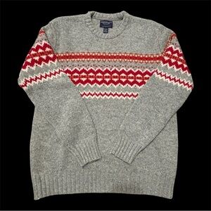 American Eagle Outfitters VINTAGE Gray Chunky Knitwear-100% Lambswool-Sz XL